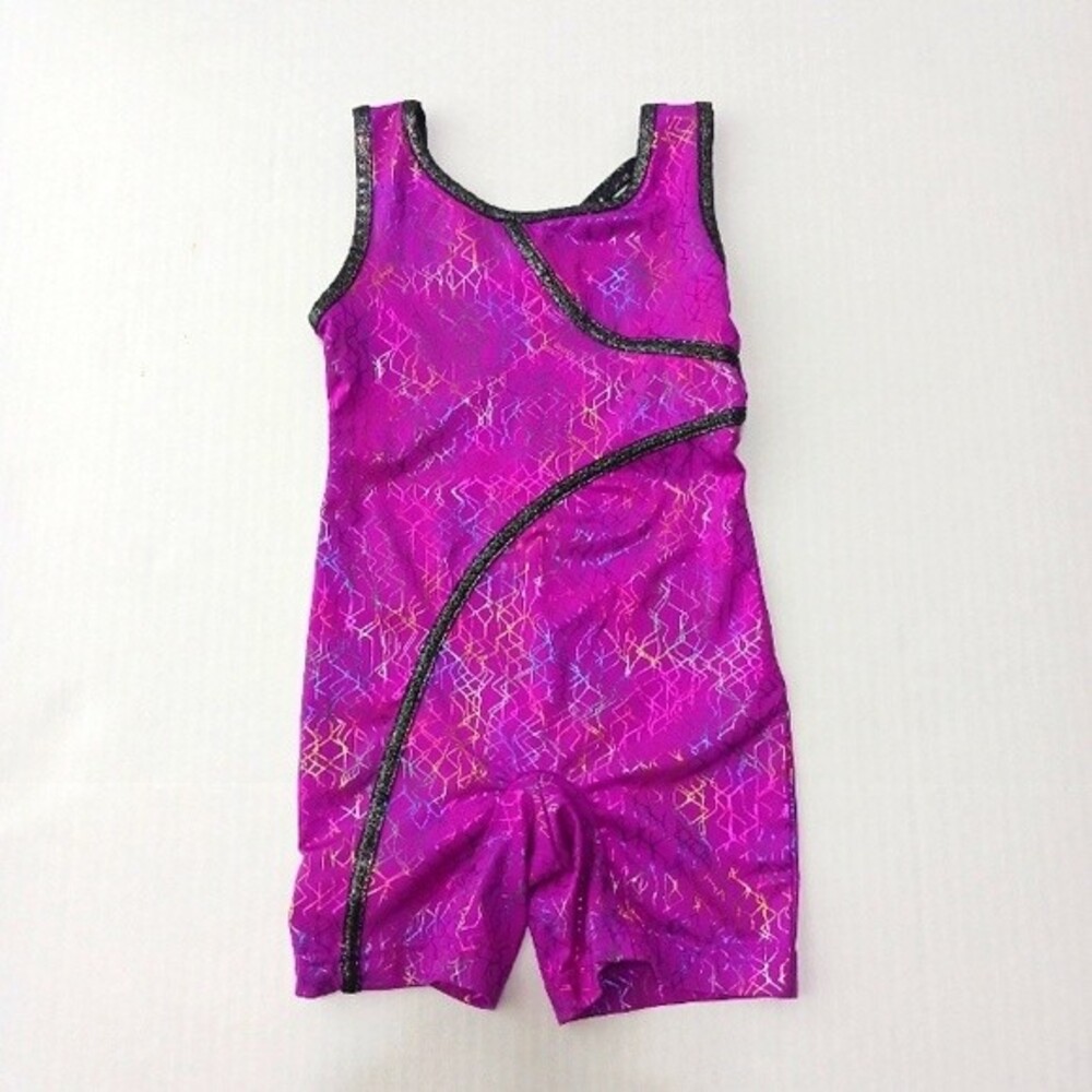 Danskin Now Dance/Gymnastics XS (4-5) Black and Purple